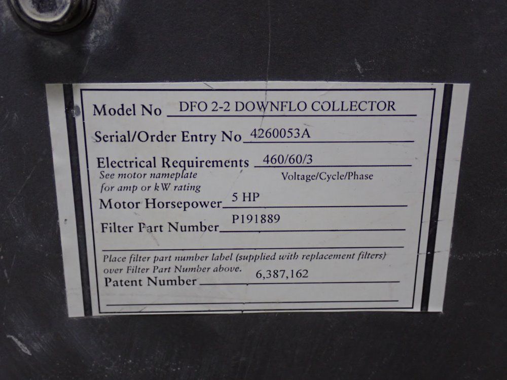 Torit Donaldson Torit Donaldson Dfo 22 Dust Collector