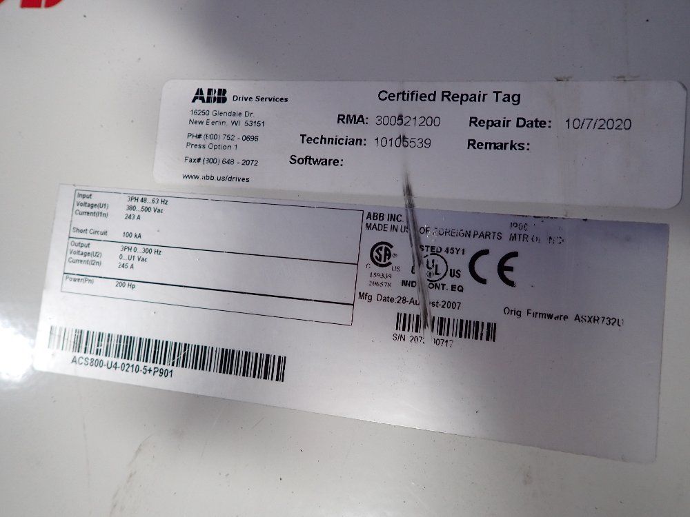 Abb 2007 Abb 200hp Drive Module