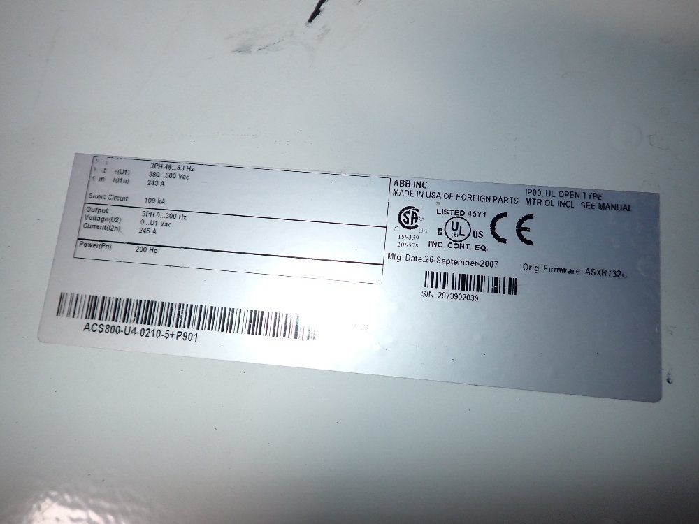 Abb 2007 Abb 200hp Drive Module