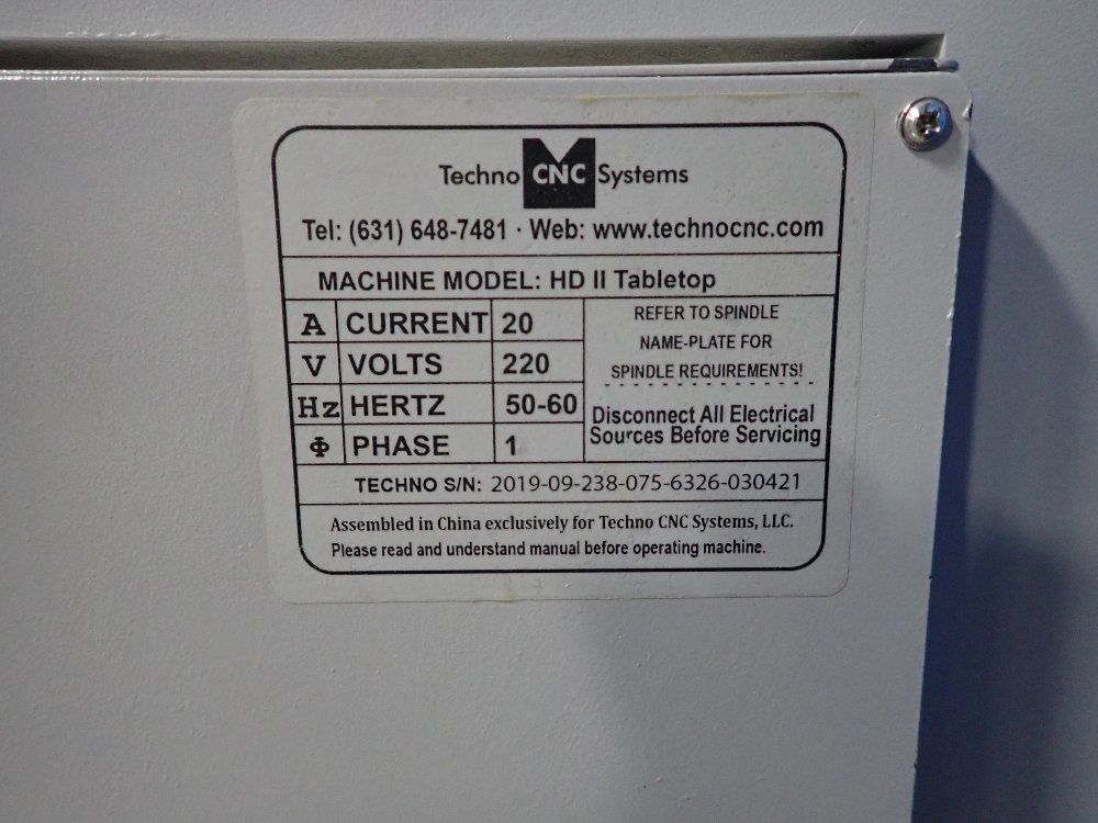 Techno Cnc Systems Techno Cnc Systems Hdii 2136 Table Top Cnc Router