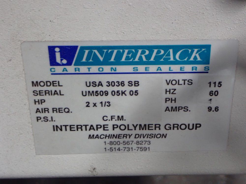Interpak Case Sealer