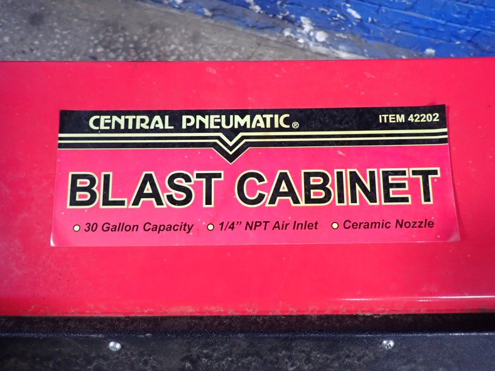 Central Pneumatic Blast Cabinet