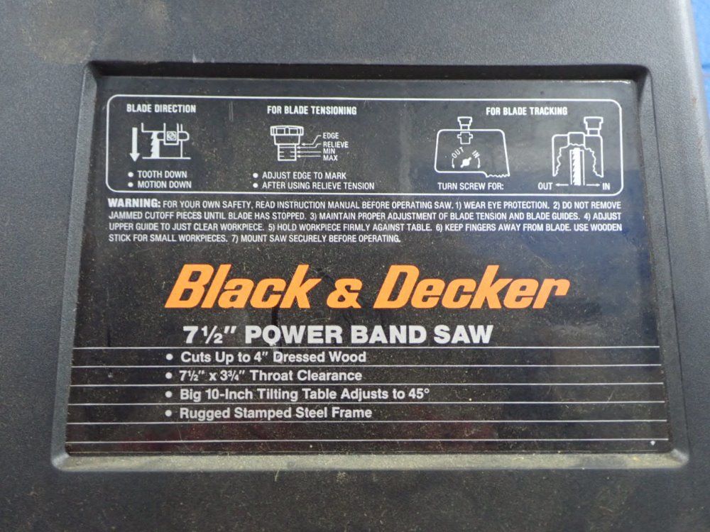 Black  Decker Vertical Band Saw