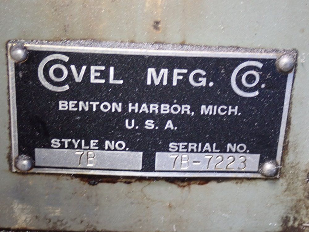 Covel Mfg Surface Grinder