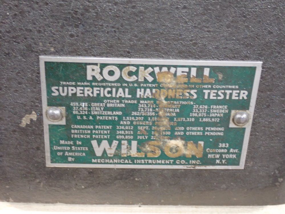 Rockwell Hardness Tester