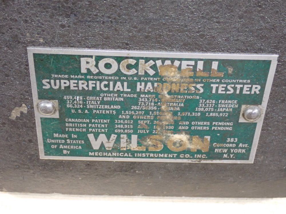 Rockwell Hardness Tester