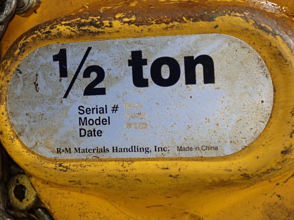 R  M Materials Handling Inc Hoist
