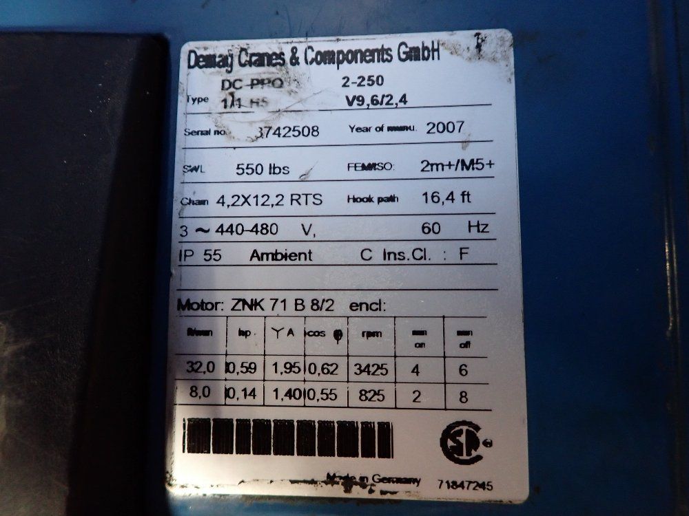 Demag Electric Chain Hoist