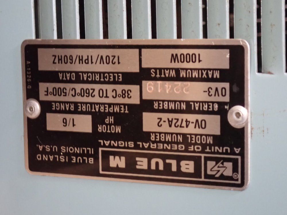Blue M Oven