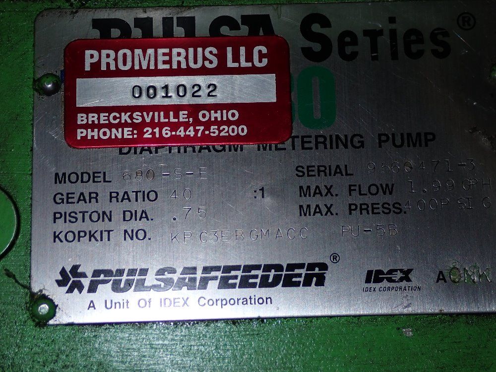 Pulsafeeder Metering Pump