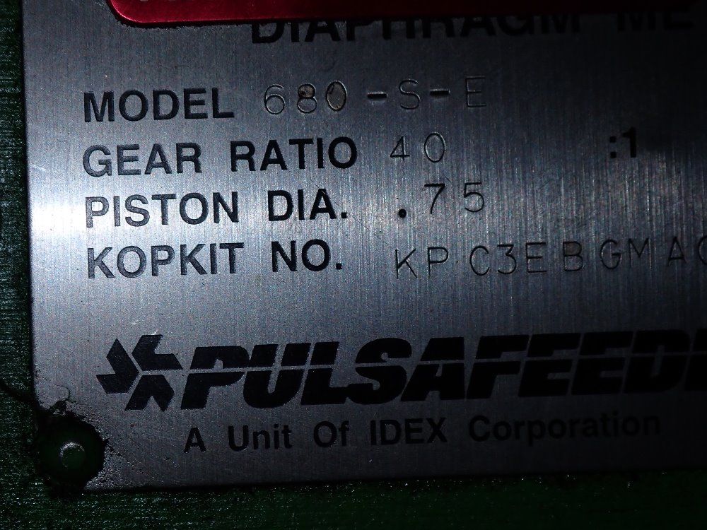 Pulsafeeder Metering Pump