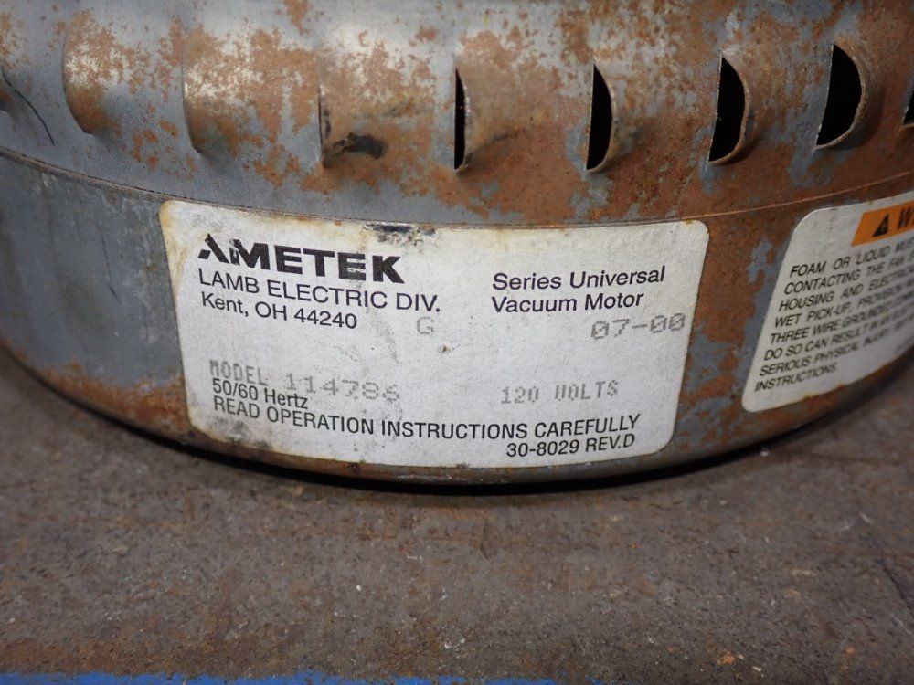 Ametek Vacuum Motor - 114786