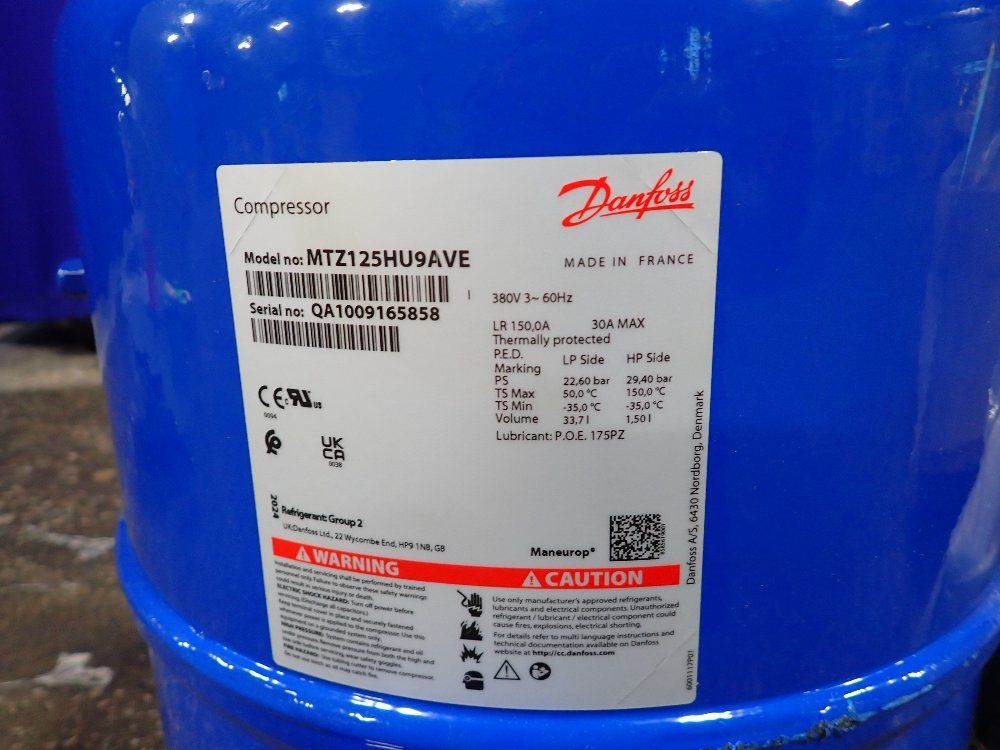Danfoss Danfoss Mtz125hu9ave Compressor