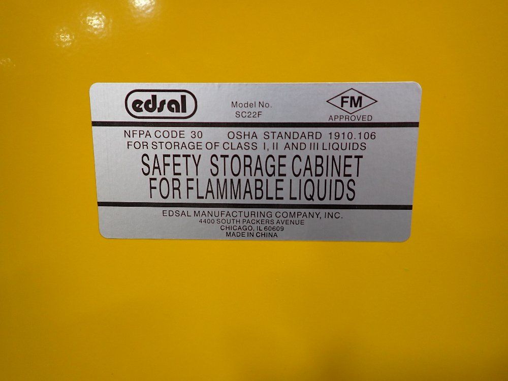Edsal Flammable Liquid Storage Cabinet