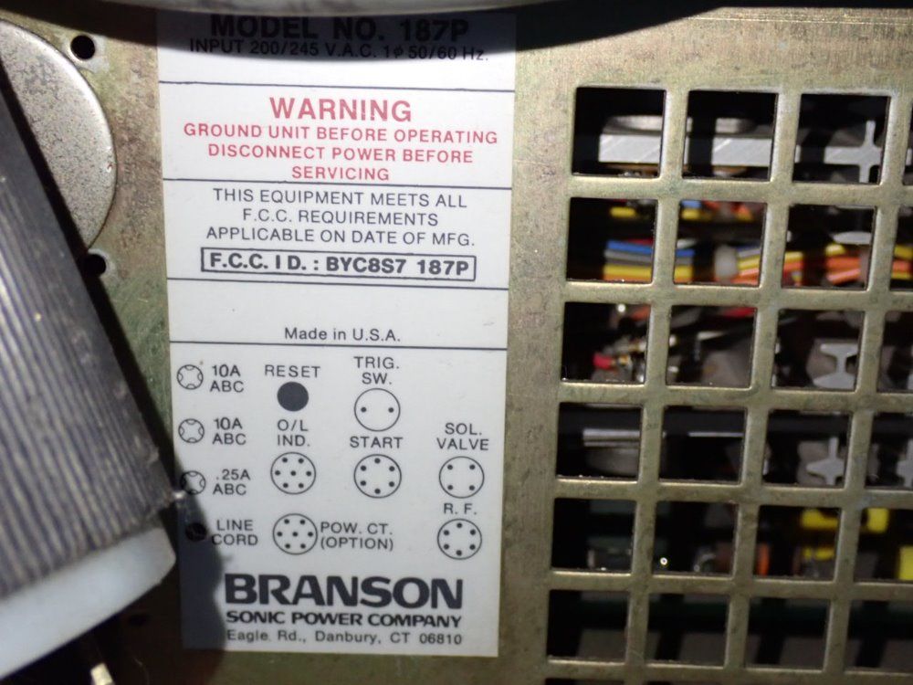 Branson Ultrasonic Welder
