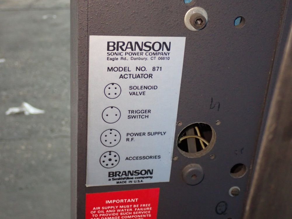 Branson Ultrasonic Welder