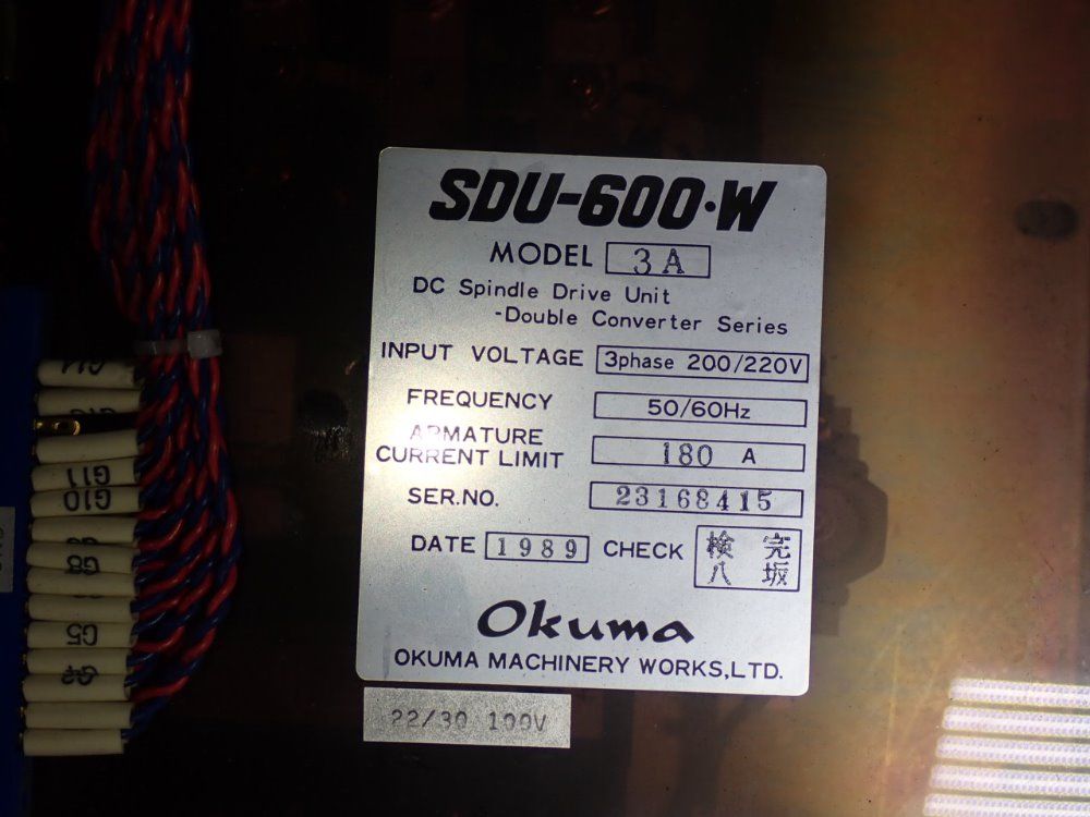 Okuma Dc Spindle Drive Unit