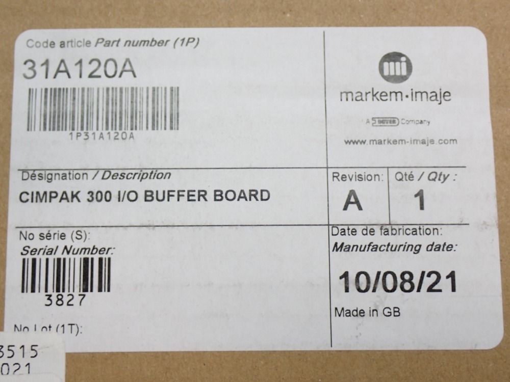 Markemimaje  Cimpak 300 Io Buffer Board