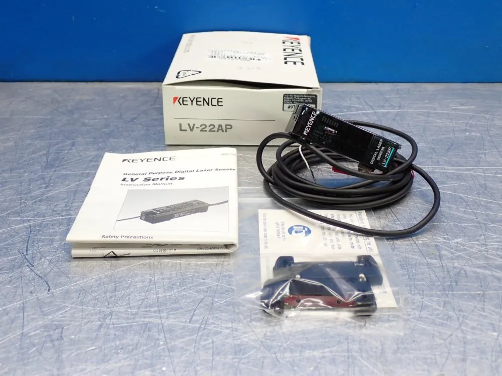 Keyence Photoelectric Digital Laser Amplifier Sensor - Lv-22ap