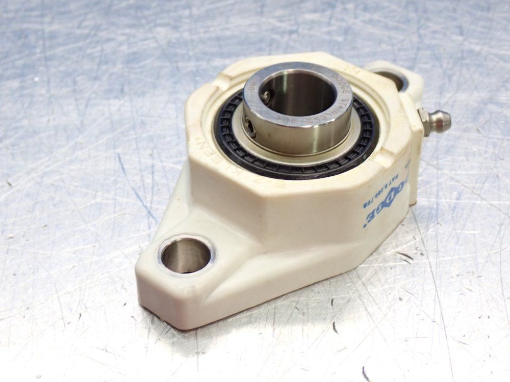 Dodge 0.75 Shaft In Diameter 2-bolt Greaseable Flange Bearing Unit - F2b-scez-012-pss