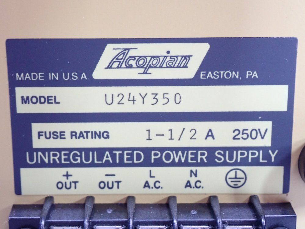 Acopian Power Supply - U24y350