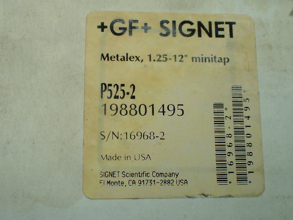 Gf Signet Metalex Paddlewheel Flow Sensor