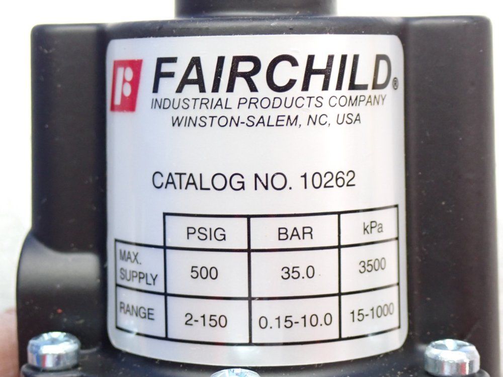 Fairchild Model 10 Pneumatic Regulator
