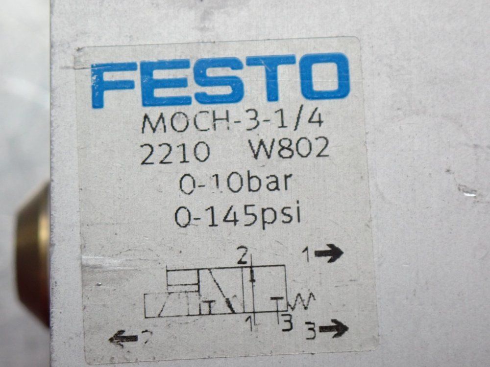 Festo Solenoid Valve Moch 3-1/4 - 2210