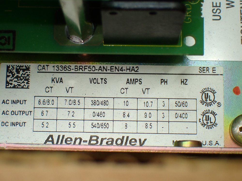 Allenbradley Ac Adjustable Frequency Drive