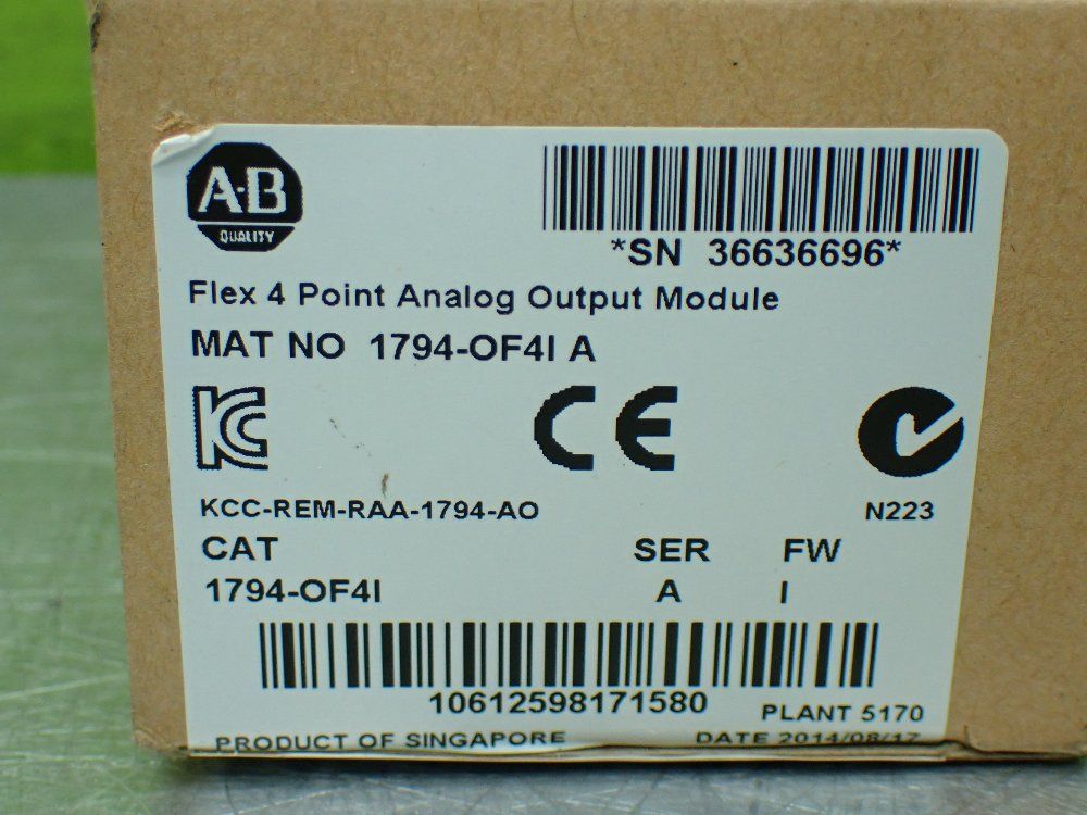 Allenbradley Flex Io 4 Point Analog Output Module