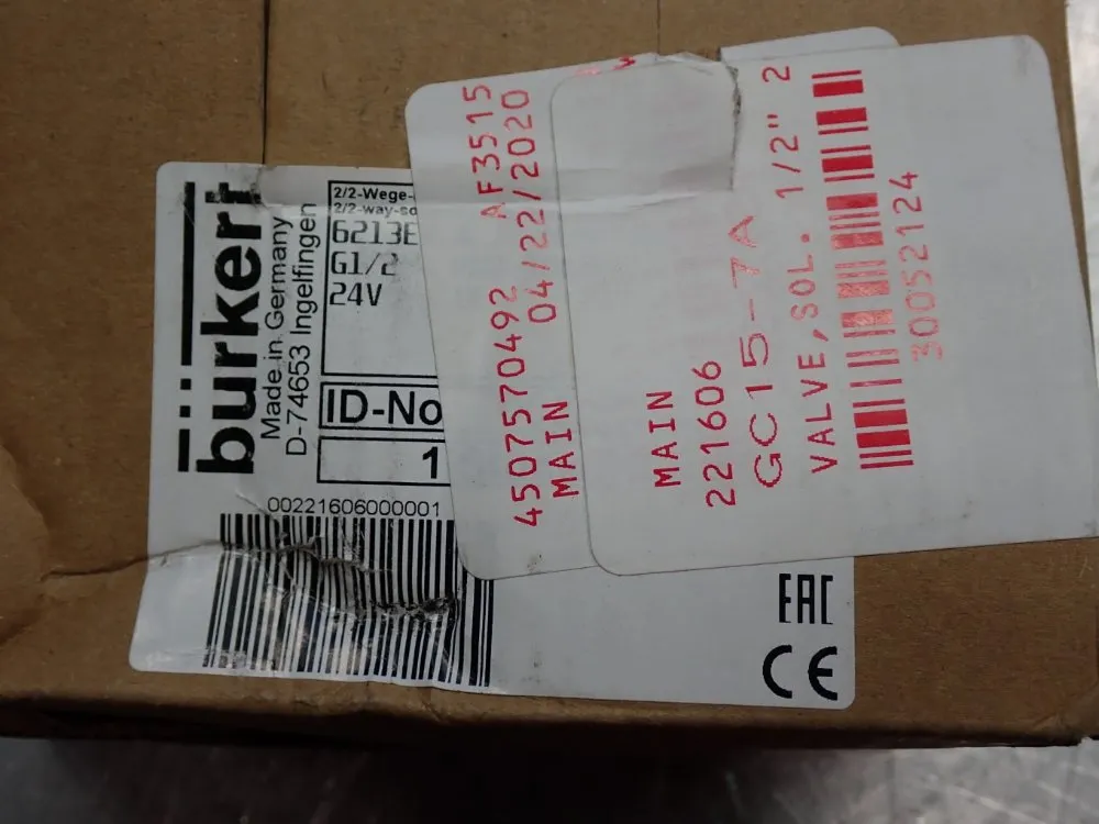 Burkert 2/2 Way Solenoid Valve - 00221606