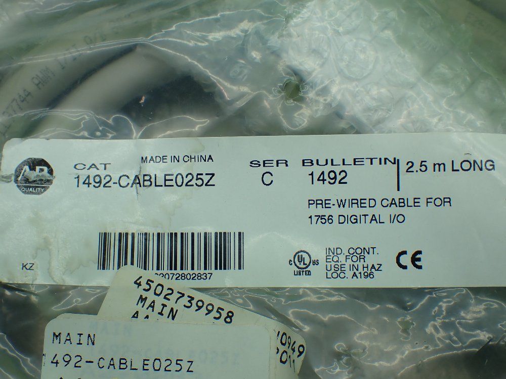 Allenbradley Prewired Cable For 1756 Digital Io