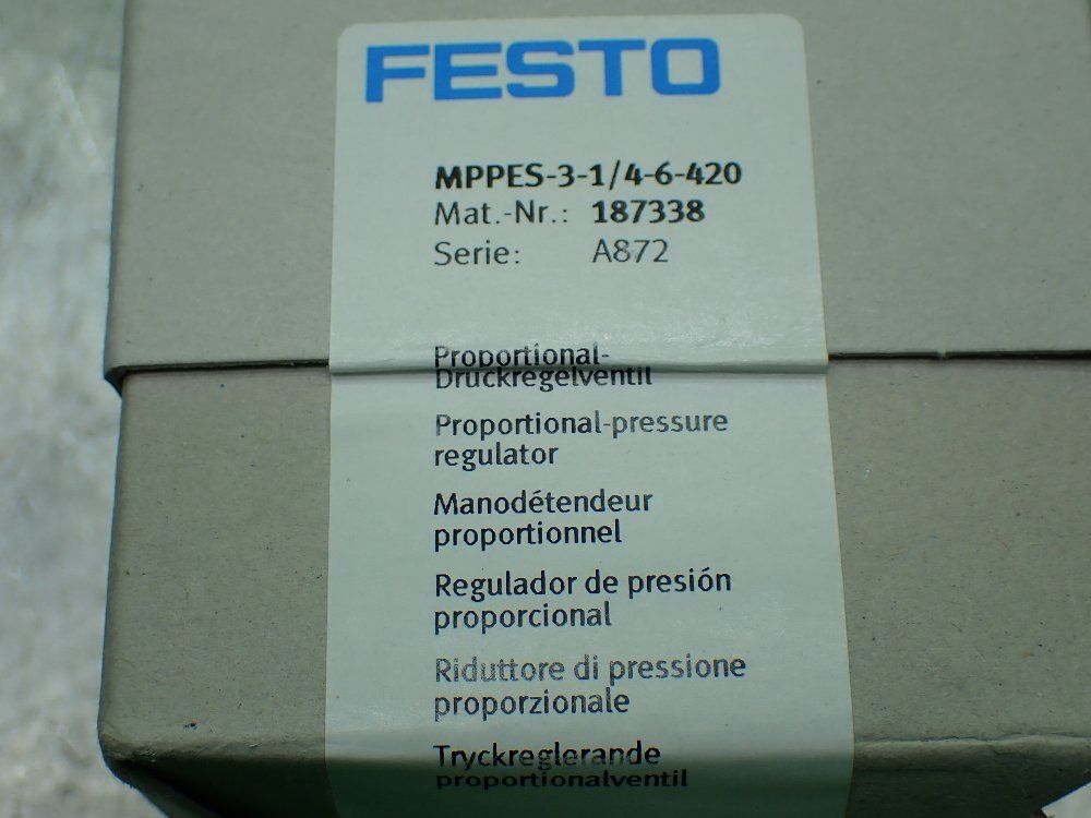 Festo Proportional Pressure Control Valve