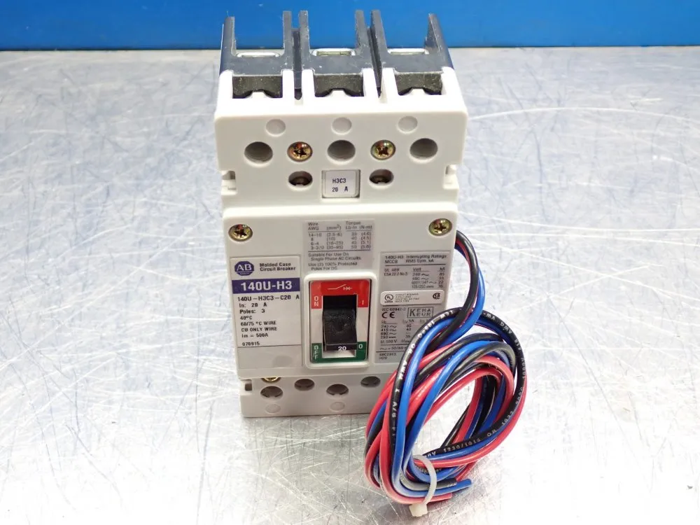 Allen Bradley Molded Case Circuit Breaker - 140u-h3c3-c20-a