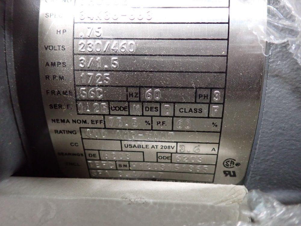 Baldor .75 Hp Motor - Vm8002