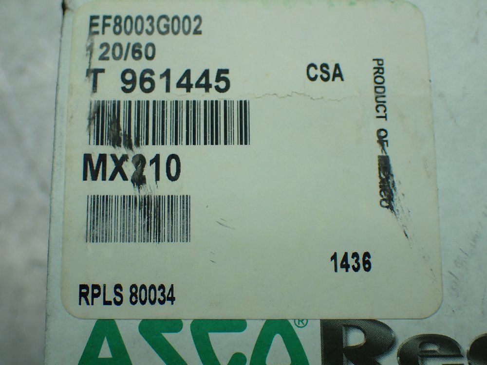 Asco Redhat Solenoid Operator. - Ef8003g002