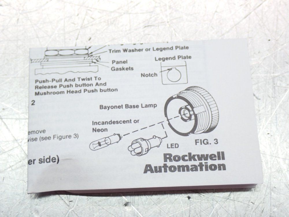 Allen Bradley Illuminated Push Button Green Lens - 800tc-qb24g