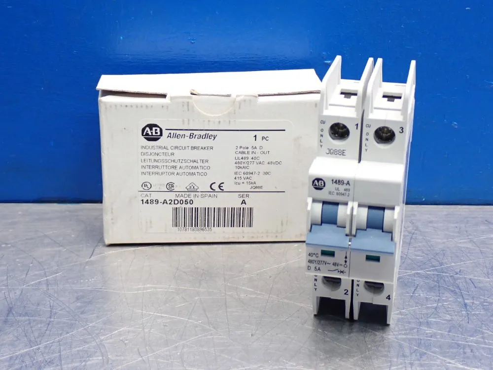 Allen Bradley Industrial Circuit Breaker - 1489-a2d050