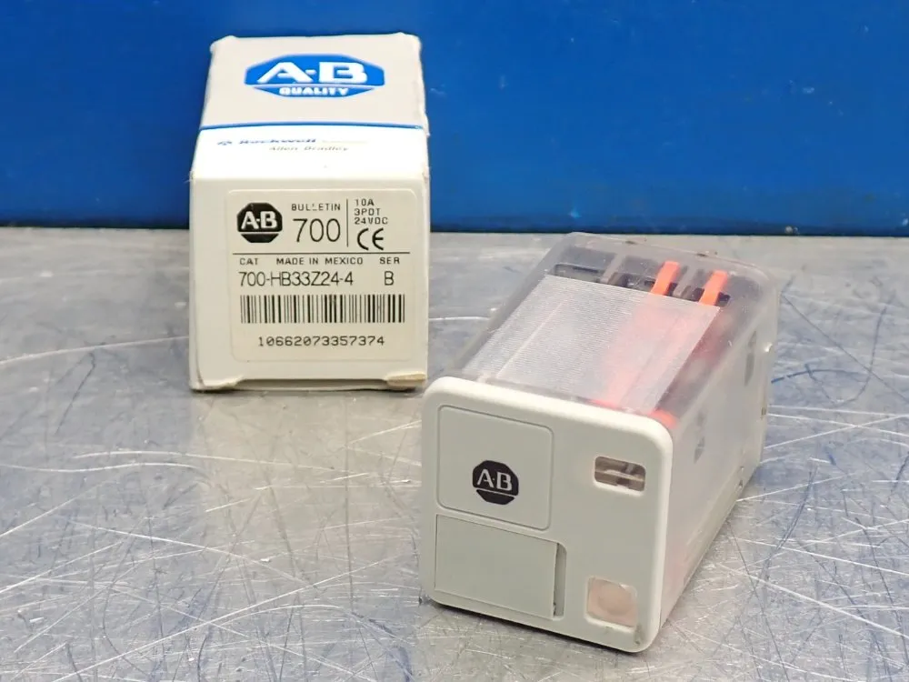 Allen Bradley Gp Tall Square Base Relay - 700-hb33z24-4