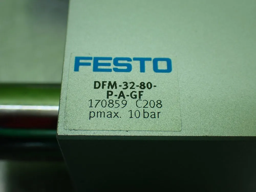 Festo Pmax = 10bar Guided Cylinder. - Dfm-32-80-p-a-gf