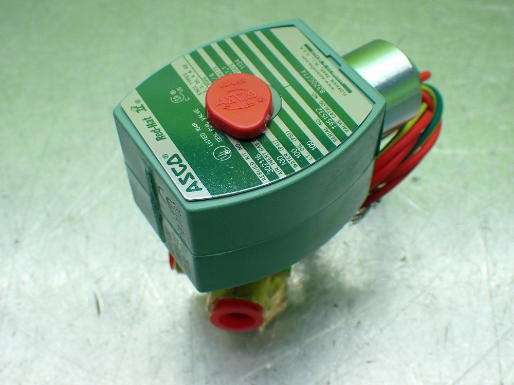 Asco 1/4" Pipe 100psi Redhat Solenoid Valve. - 8320g174
