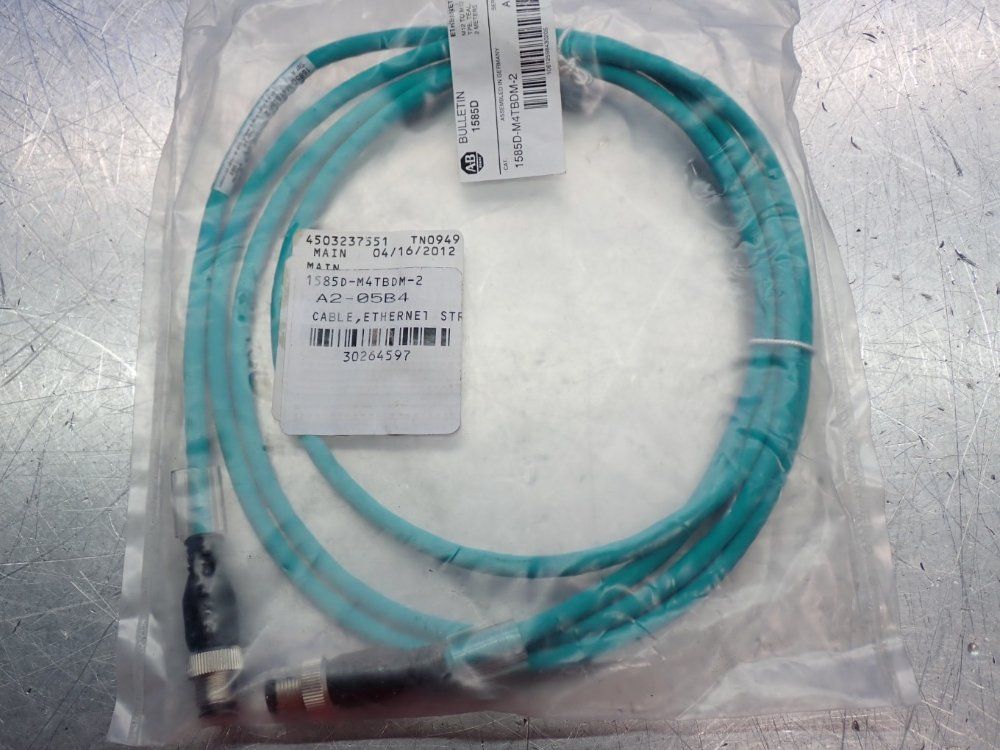 Allen Bradley Micro D-code, Qd Style Media Ethernet Cable - 158d-m4tbdm-2