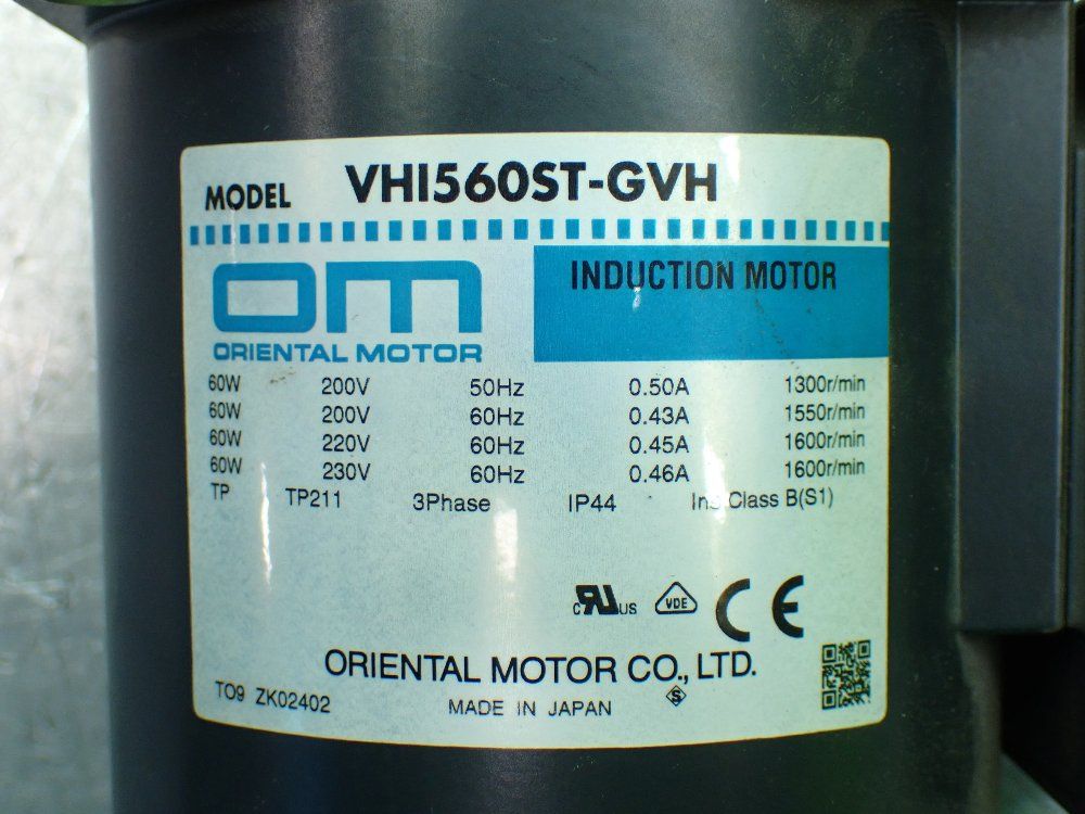 Oreintal Motor Induction Motor. - Vhi560st-gvh
