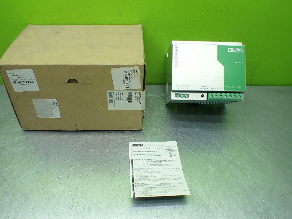 Phoenix Contact 24vdc 20amp Quint-ps-100-240ac/24dc/20a Power Supply - 2938620