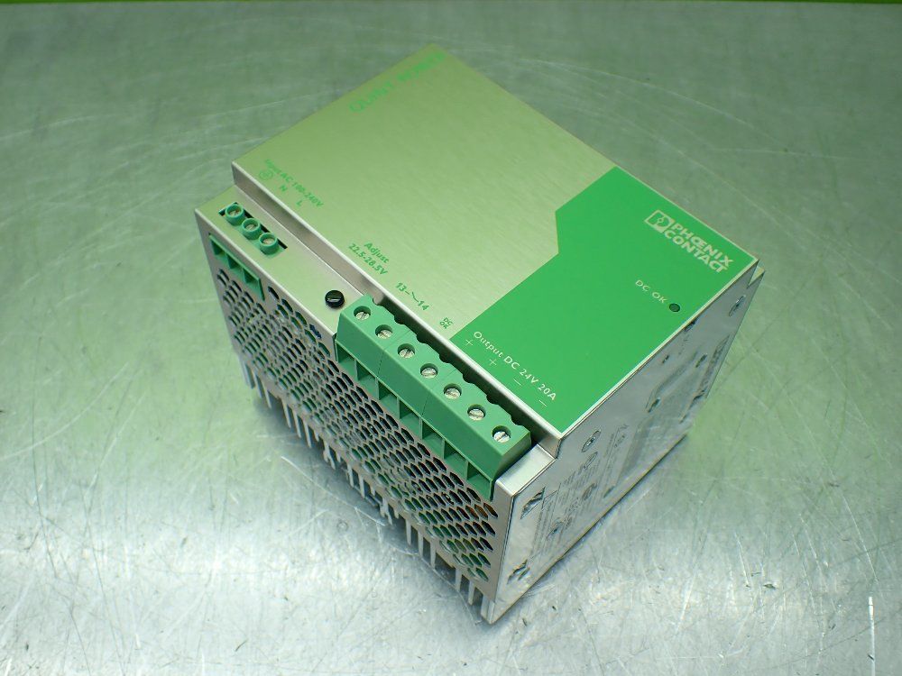Phoenix Contact 24vdc 20amp Quint-ps-100-240ac/24dc/20a Power Supply - 2938620