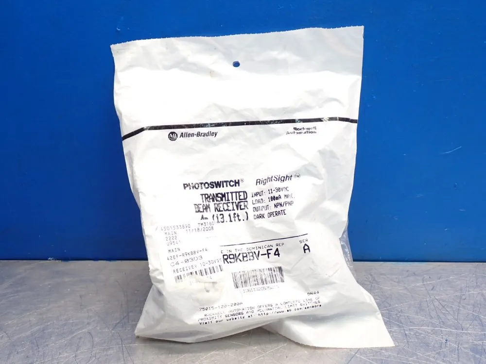 Allen Bradley Photoelectric Sensor Transmitted Beam Receiver - 42ef-r9kbbv-f4