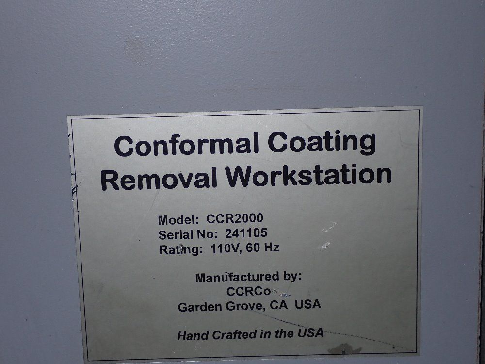 Ccrco Conformal Coating Removal Workstation