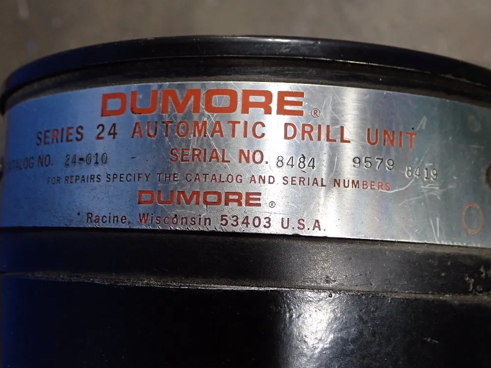 Dumore Vertical  Horizontal Drilling Unit