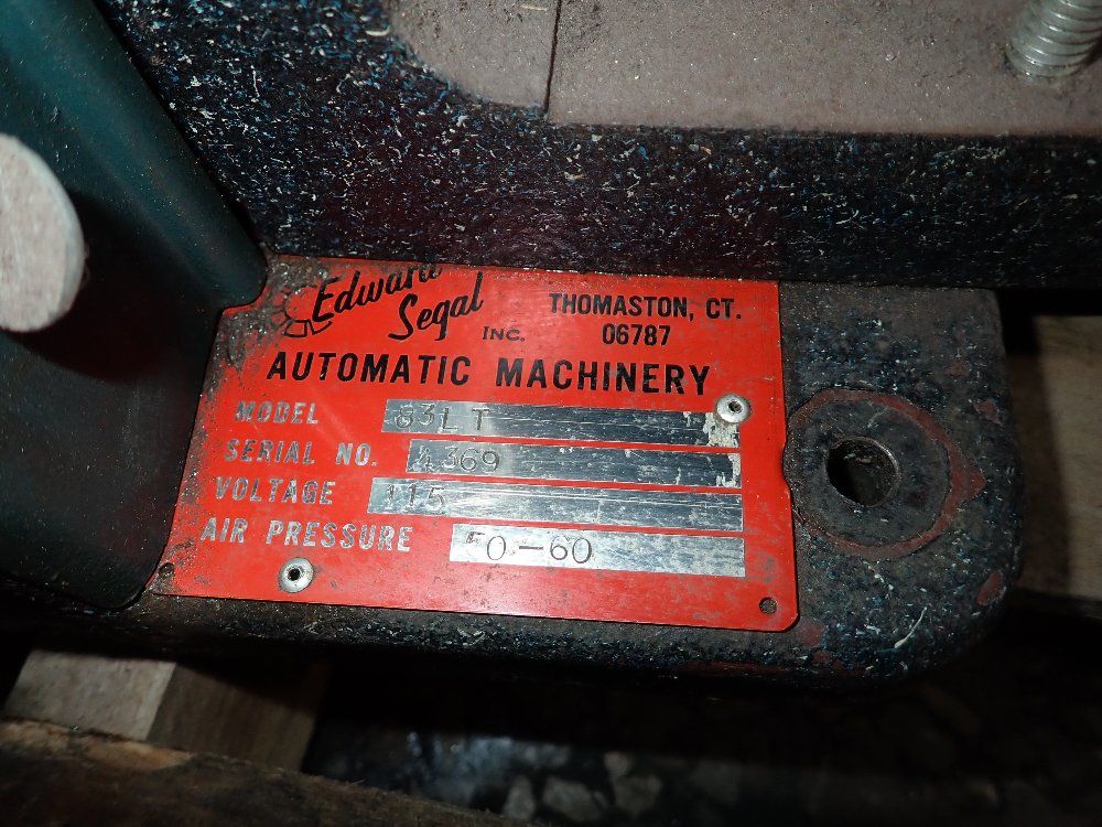 Edward Segal Eyelet Machine