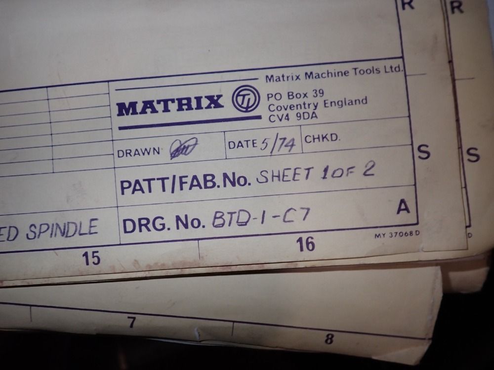 Matrix Thompson Matrix Thompson B8 Surface Grinder